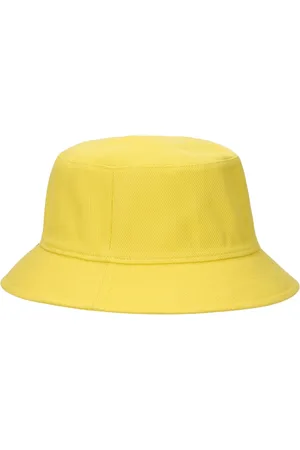 Borsalino Accessoires, unisex, Geel, L, Katoen, Street Style Bucket Hat Collection