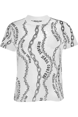 VERSACE Tops, Dames, Wit, L, T-shirts en Polos