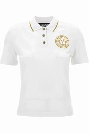 VERSACE Tops, Dames, Wit, 2Xs, T-shirts en Polos