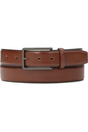 Kazar Accessoires, Heren, Bruin, 115 CM, Leer, Bruine herenformele riem