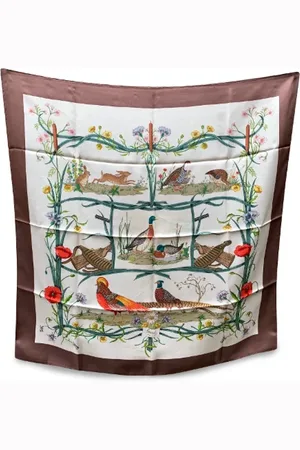 Gucci Pre-owned, Dames, Veelkleurig, ONE Size, Pre-owned Silk scarves
