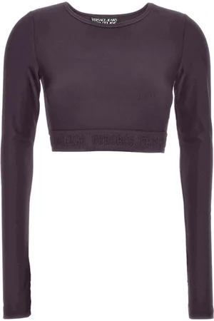 VERSACE Tops, Dames, Paars, S, T-shirts en Polos