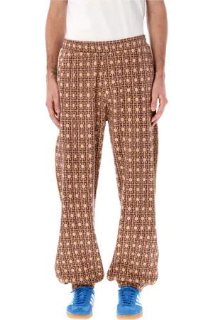 WALES BONNER Broeken, Heren, Bruin, L, Katoen, Oranje Bruine Power Track Pant Broek