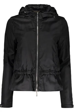 MOORER Jassen, Dames, Zwart, XS, Hooded Techno Stofjas