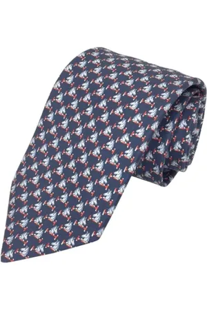 Hermès Pre-owned, Heren, Blauw, ONE Size, Pre-owned Silk home-office