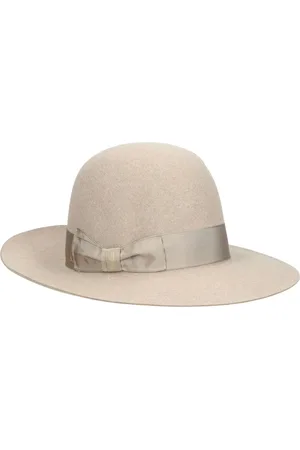 Borsalino Accessoires, Dames, Bruin, 58 CM, Eleonora Folar Breedgerande Hoed