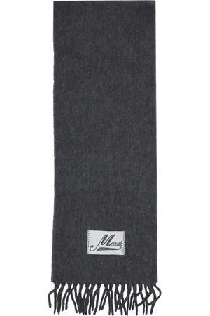 Marni Accessoires, Dames, Grijs, ONE Size, Stijlvolle Winter Sjaal Collectie