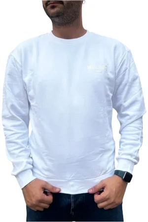 Moschino Sweatshirts & Hoodies, Heren, Wit, L, Katoen, Katoenen trui