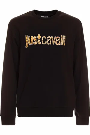 Roberto Cavalli Sweatshirts & Hoodies, Heren, Zwart, S, Truien