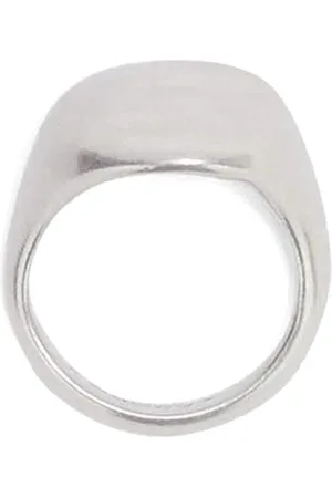 Jil Sander Accessoires, unisex, Grijs, ONE Size, Minimalistische Zilveren Ring