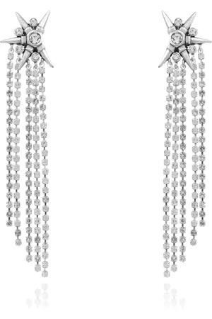 AllSaints Accessoires, Dames, Grijs, ONE Size, Messing oorbellen