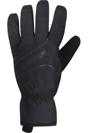 Karpos Accessoires, unisex, Zwart, XL, Suède, Handschoenen met siliconenprint en versterking