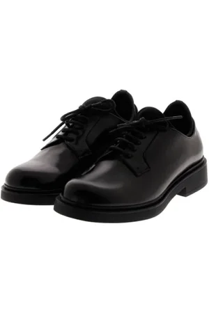 HERNO Schoenen, Heren, Zwart, 42 EU, Leer, Glanzend leren veterschoenen