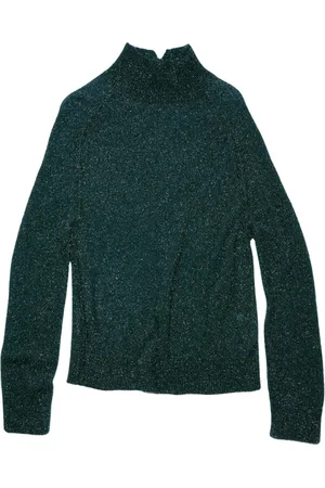 Acne Studios Truien, Dames, Blauw, M, Stijlvolle Gebreide Trui voor Vrouwen