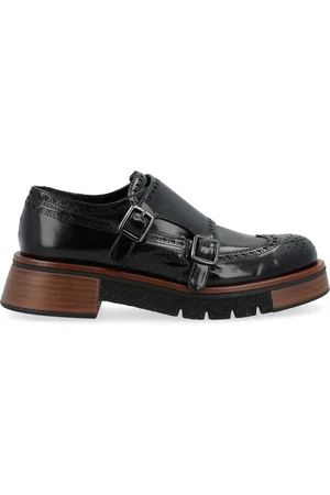 Pon´s quintana Schoenen, Dames, Zwart, 39 EU, Zwarte Geborsteld Leren Enkellaars