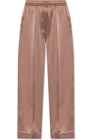 Dolce & Gabbana Nachtkleding & Lounge, Dames, Roze, M, Zijden pyjamabroek