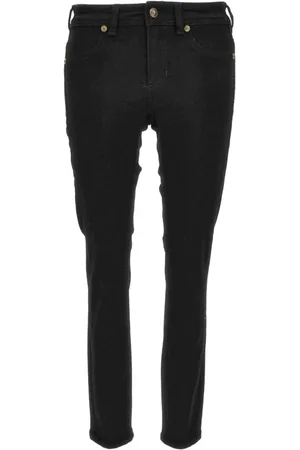 VERSACE Jeans, Dames, Zwart, W32, Katoen, Broek