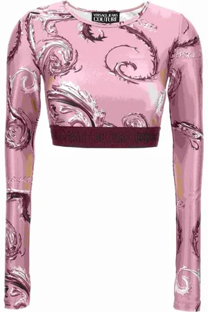 VERSACE Tops, Dames, Roze, 3Xs, T-shirts en Polos