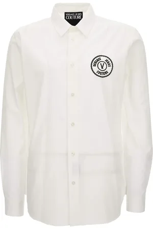 VERSACE Overhemden, Heren, Wit, S, Overhemden