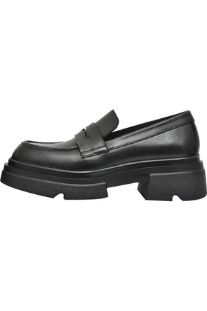 Emanuélle vee Schoenen, Dames, Zwart, 38 EU, Suède, Zwarte suède loafersandalen