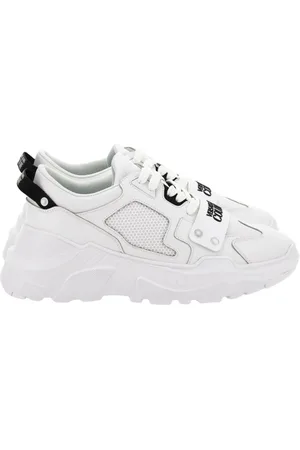 VERSACE Schoenen, Heren, Wit, 42 EU, Polyester, Sneakers