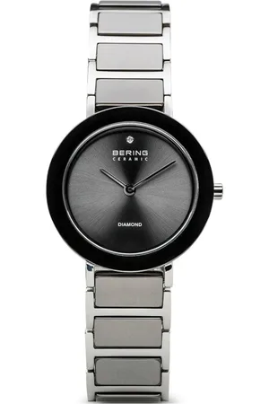 Bering Accessoires, Dames, Zwart, ONE Size, Dameshorloge Charity 29 mm Armband Roestvrijstalen Band met Keramische Elementen 11429-Charity 2
