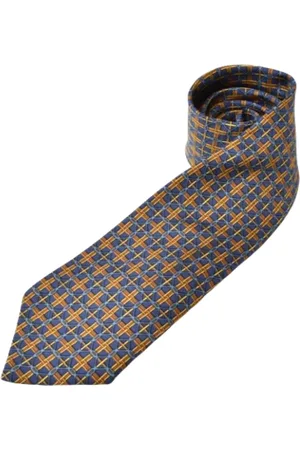 Hermès Pre-owned, Heren, Blauw, ONE Size, Tweed, Pre-owned Canvas home-office