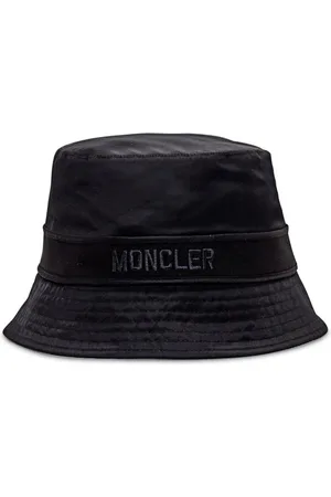 Moncler Accessoires, Dames, Zwart, M, Katoen, Zwarte Bucket Cap Dames Accessoires