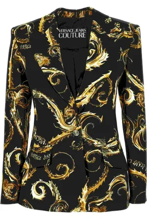 VERSACE Jassen, Dames, Zwart, XS, Polyester, Jassen