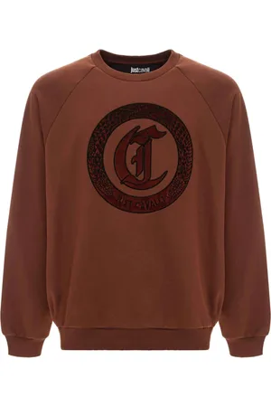 Roberto Cavalli Sweatshirts & Hoodies, Heren, Bruin, S, Truien