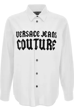 VERSACE Overhemden, Heren, Wit, S, Overhemden