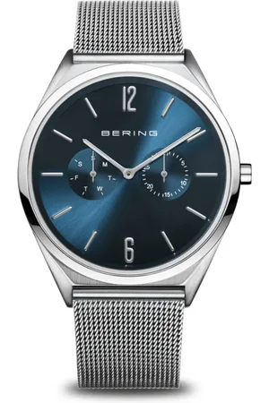 Bering Accessoires, unisex, Grijs, ONE Size, Unisex Horloge Ultra Dun Armband Milanese Armband 17140-007