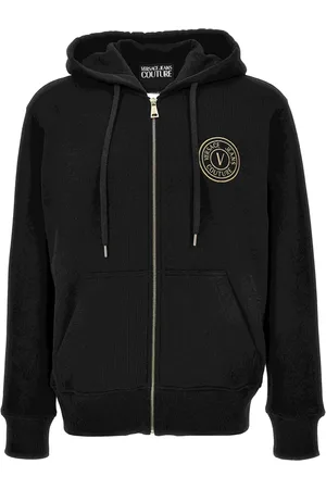 VERSACE Sweatshirts & Hoodies, Heren, Zwart, S, Truien