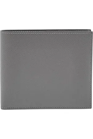 Hermès Pre-owned, Heren, Grijs, ONE Size, Leer, Tweedehands leren portemonnees
