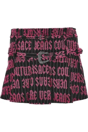 VERSACE Rokken, Dames, Zwart, XS, Katoen, Rokken