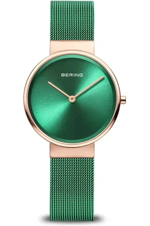 Bering Accessoires, Dames, Groen, ONE Size, Dameshorloge Classic 31 mm Armband Milanese 14531-868