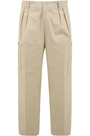 D.A. Daniele Alessandrini Broeken, Heren, , S, Crème Broek Stijlvol