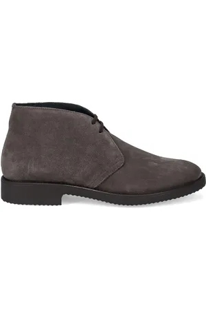 ANTICA CUOIERIA Schoenen, Heren, Grijs, 41 EU, Suède, Grijze Suède Veterschoen