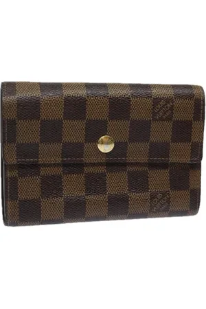 LOUIS VUITTON Pre-owned, Dames, Bruin, ONE Size, Pre-owned Canvas wallets