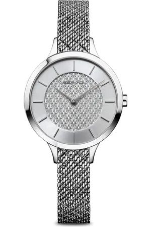 Bering Accessoires, Dames, Grijs, ONE Size, Dameshorloge Classic 31 mm Armband Milanese 17831-000