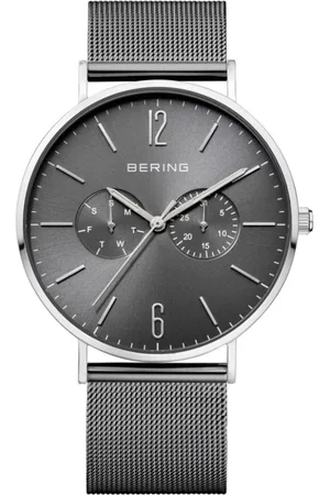 Bering Accessoires, Heren, Grijs, ONE Size, Herenhorloge Classic 40 mm Armband Milanese 14240-309