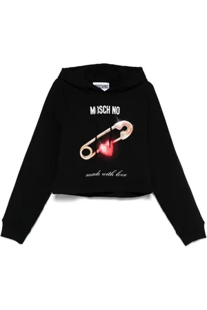 Moschino Sweatshirts & Hoodies, Dames, Zwart, M, Katoen, Casual Sweatshirt 555C