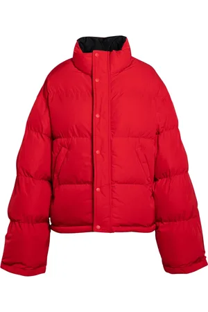 Balenciaga Jassen, Dames, Rood, M, Polyester, Puffer Jacket