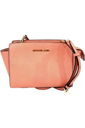 Michael Kors Pre-owned, Dames, Roze, ONE Size, Leer, Tweedehands leren schoudertassen