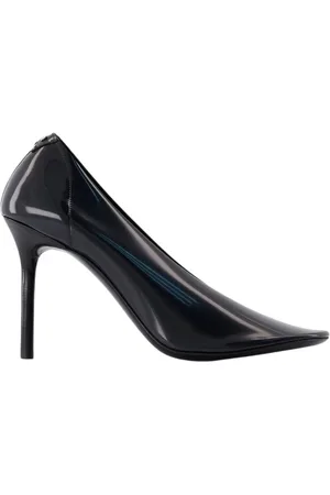 Courrèges Schoenen, Dames, Zwart, 36 EU, Zwarte PVC Stiletto Pumps