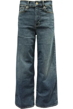 Frame Jeans, Dames, Blauw, W27, Katoen, Slim Palazzo High-Waisted Flared Jeans