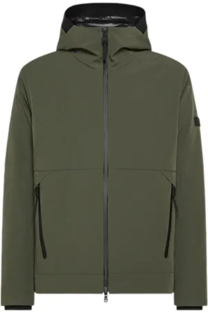 Peuterey Jassen, Heren, Groen, XL, Nylon, Groene Bomberjack met Capuchon