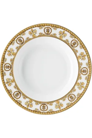 VERSACE Interieur, unisex, Wit, ONE Size, Barok Wit Diep Bord