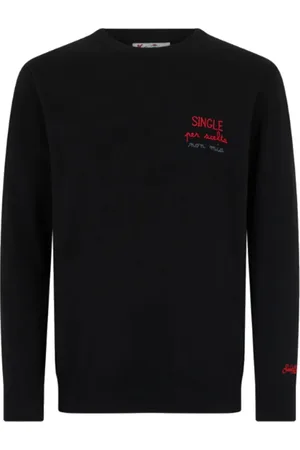 MC2 SAINT BARTH Truien, Heren, Zwart, M, Zwarte Heron Trui
