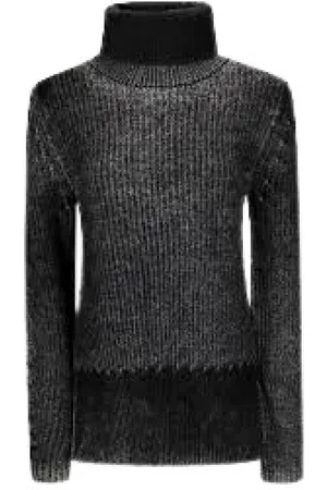 Acne Studios Truien, Dames, Grijs, M, Antracietgrijze Gebreide Trui